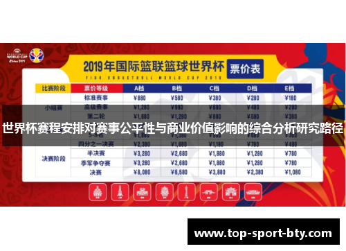 世界杯赛程安排对赛事公平性与商业价值影响的综合分析研究路径 世界杯赛程安排对赛事公平性与商业价值影响的综合分析研究路径
